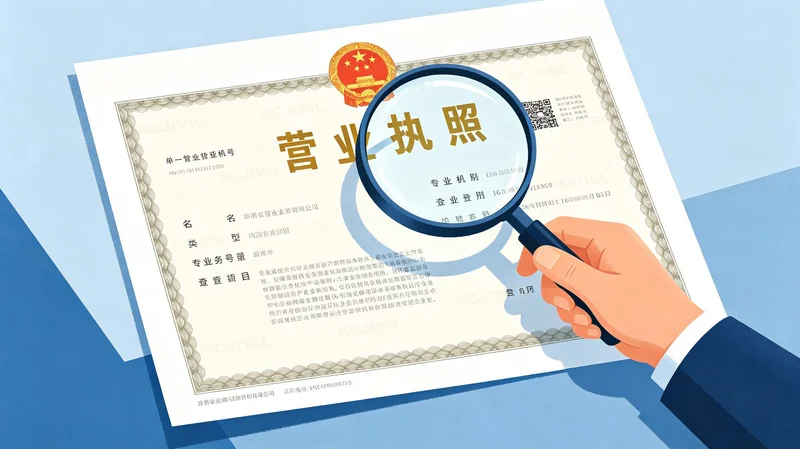 Examining a Chinese business license to verify if a company is a real factory
