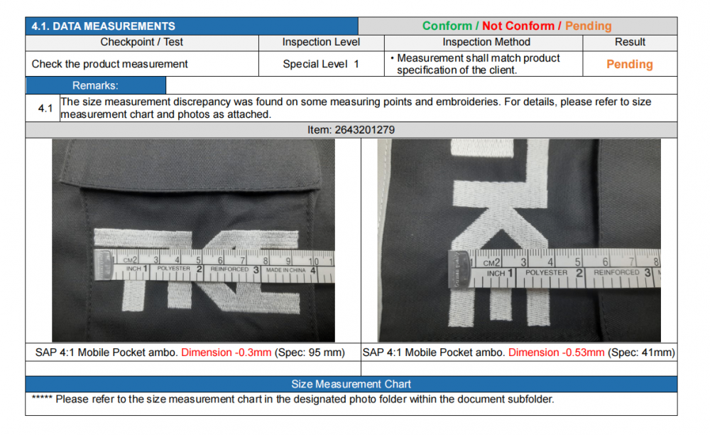 FlatFee Sourcing - Check the product measurement